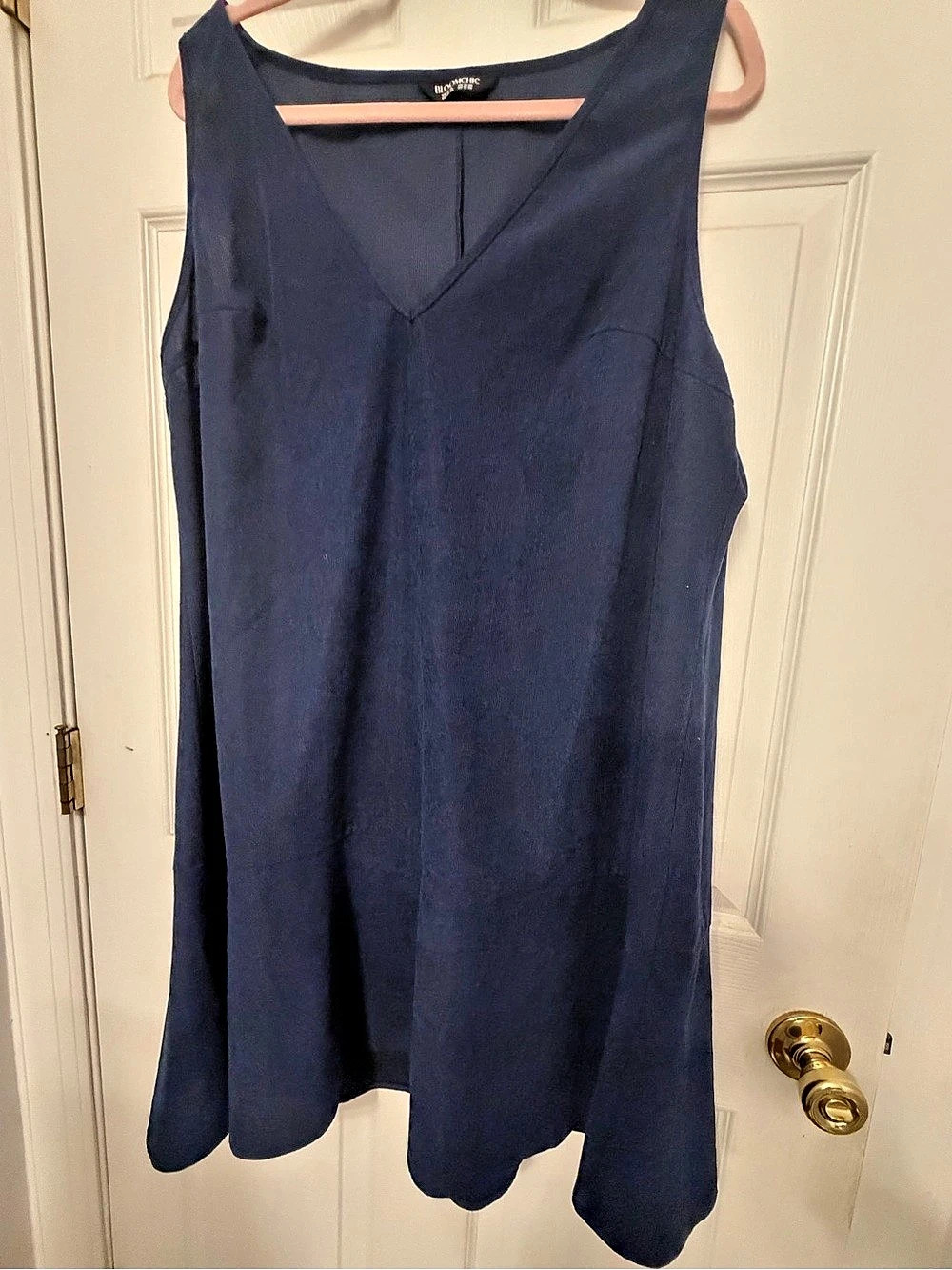 Bloomchic New Navy V-Neck Sleeveless Mini Dress